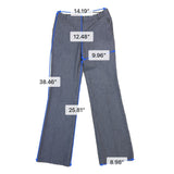 Ann Taylor Loft Women Gray Bootcut Dress Pants Size 2