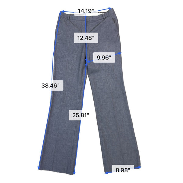 Ann Taylor Loft Women Gray Bootcut Dress Pants Size 2