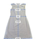 Jessica Howard Womens Beige Polyester Sleeveless A-Line Dress Geometric Size 12