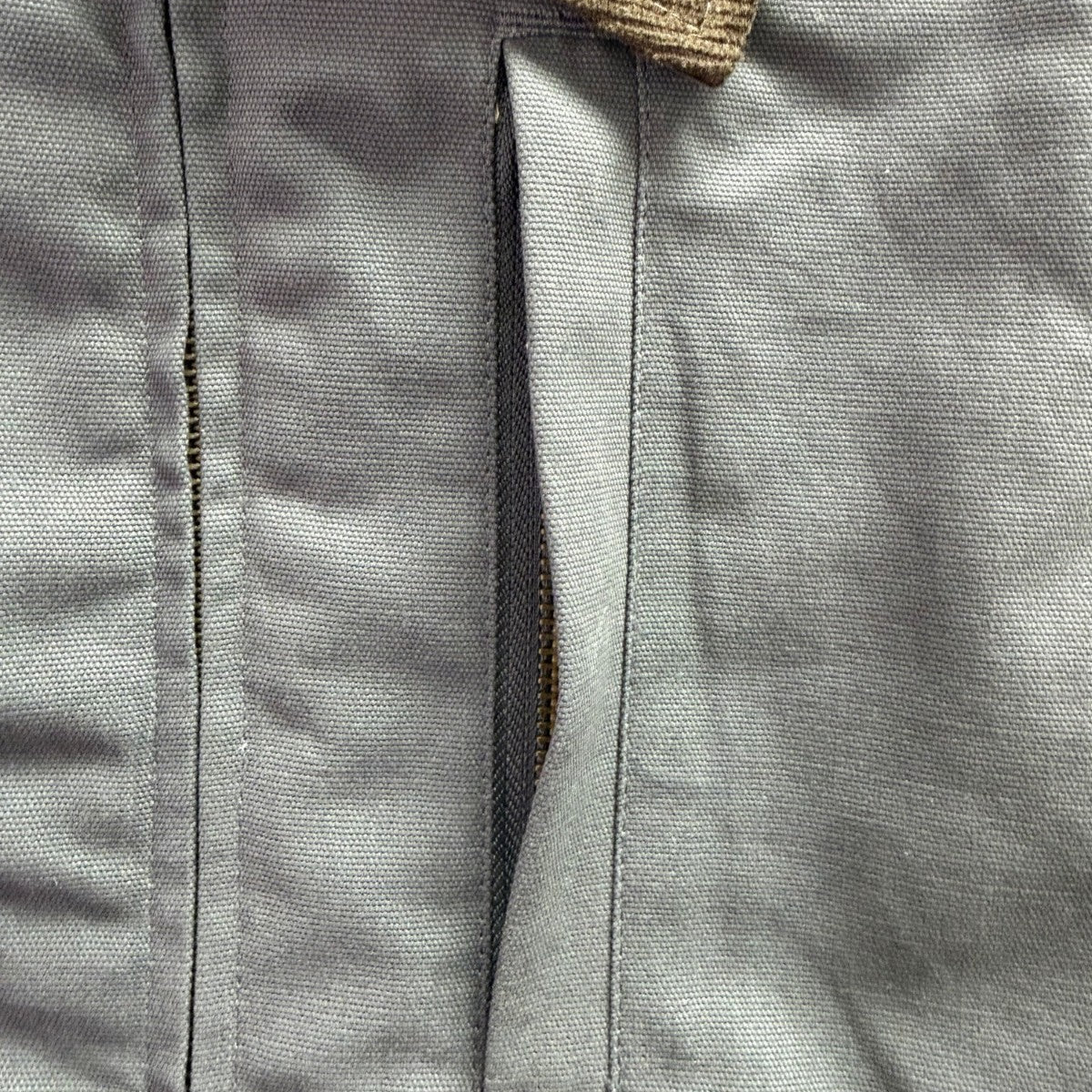John Blair Mens Grey Vest With Corduroy Collar Durable Warm Style Sz L