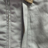 John Blair Mens Grey Vest With Corduroy Collar Durable Warm Style Sz L