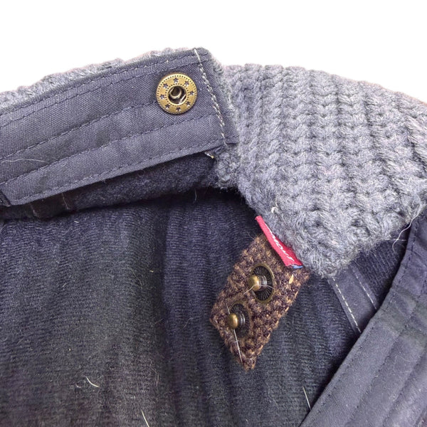 Trend Style Gray Wool-Blend Newsboy Cap Mens Brown Accents Warm Vintage Look