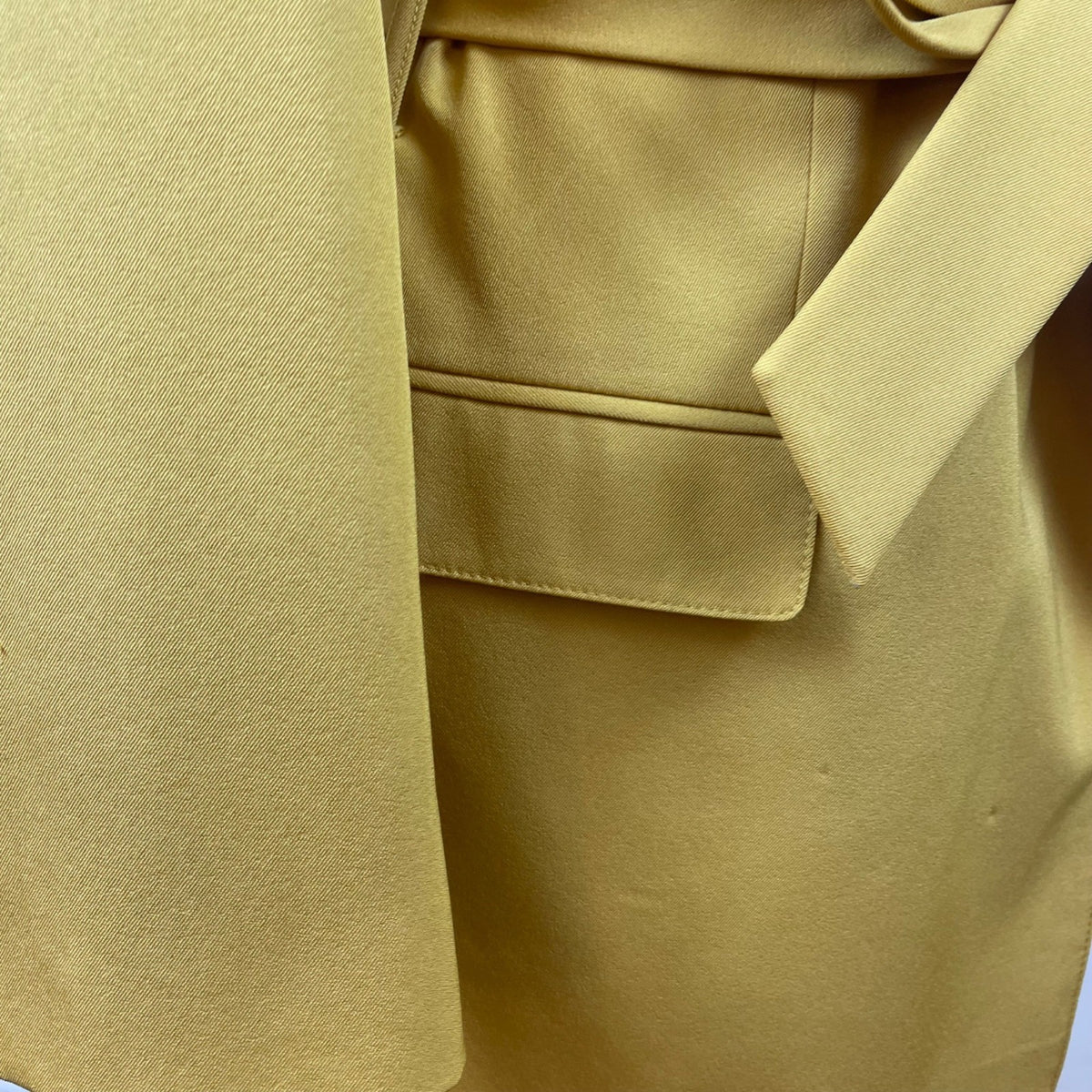John Meyer Women's Yellow Polyester/Spandex Belted Blazer Jacket Size 10