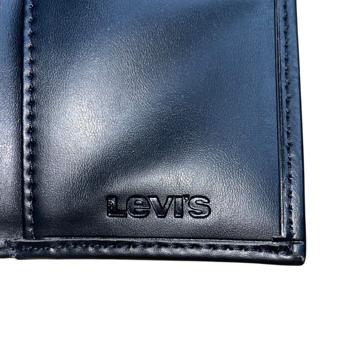 Levis Men’s Black Leather Trifold RFID Blocking Wallet