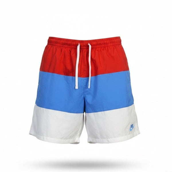 Nike Mens Colorblock Swim Shorts Red/Blue/White Size L