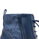 Kelly & Katie Women’s Black Faux Leather Lace-Up Ankle Boots Size 7M