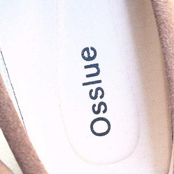 Osslue Women's Brown Suede Loafers Comfortable Lightweight Penny Slip-On Sz 8.5