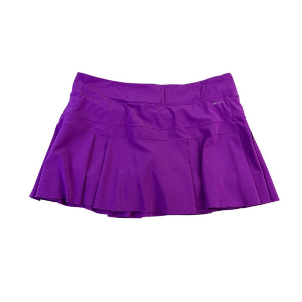 Nike Womens Purple Pleated Skort  Dri-Fit Athletic Wear Size L