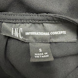 International Concepts Womens Black Cold Shoulder Jumpsuit Size S
