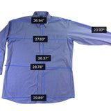 Jos. A. Bank Mens Purple Cotton Dress Shirt Travelers Collection Size 18.5 38