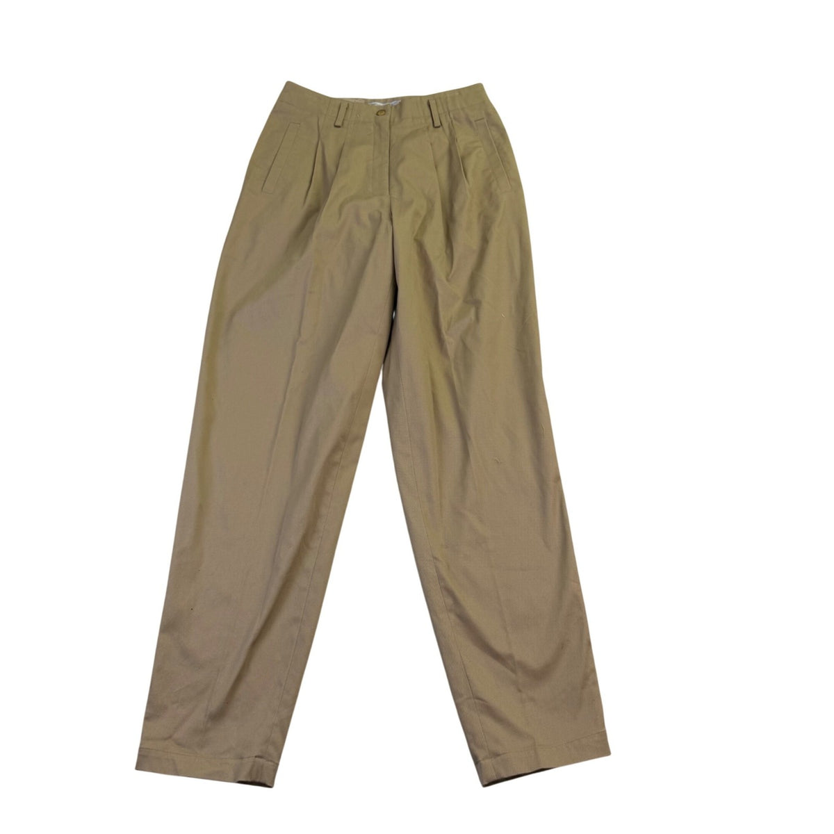 Nordstrom Michii Moon Women Tan High-Waist Pleated Dress Pants Size 8 