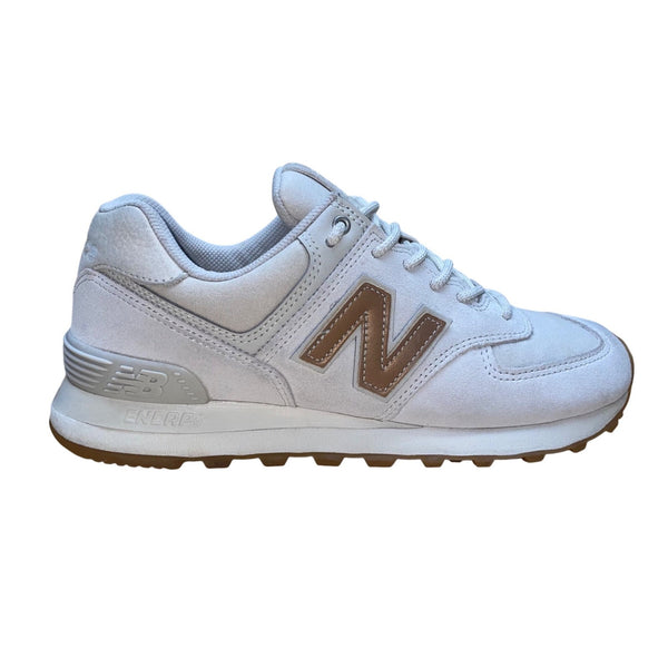 New Balance Women’s White Suede ENCAP 574 Casual Retro Sneakers Size 7