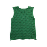 Sanctuary Womens Green Crochet Cotton Sleeveless Top Stylish Shirt Sz M