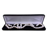 Freshwater Pearl Womens White Necklace Silver-Tone Clasp Art Deco Style 