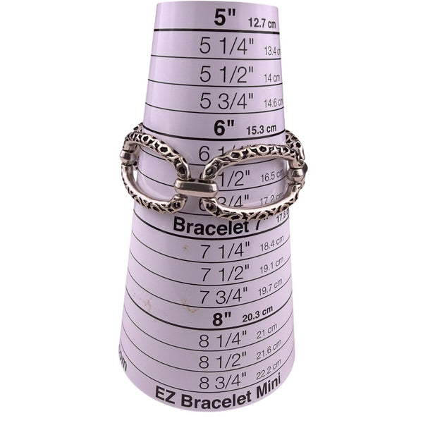 Kendra Scott Womens Silver Tone Metal Open Link Chain Tassel Bracelet