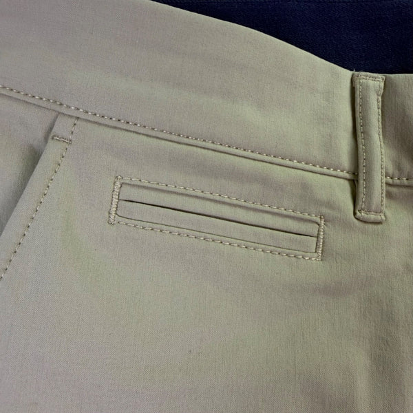 J.Crew Mens Beige Cotton-Blend Slim Tech Pants Durable Workwear Size W32 L32