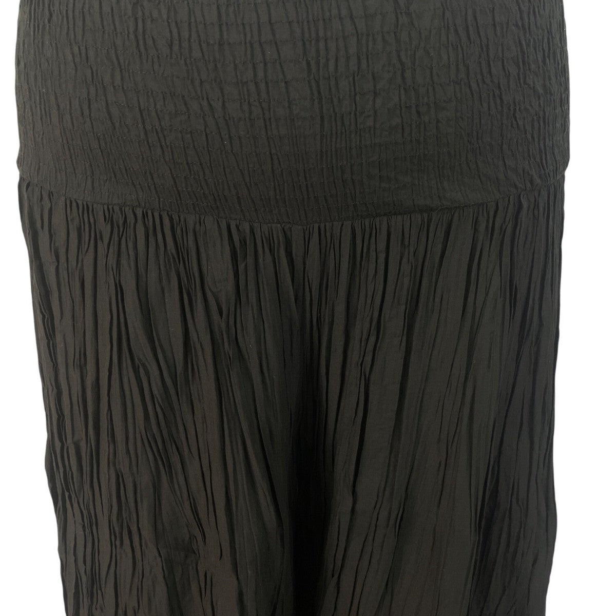 Sandy Starkman Womens Black Crinkled Maxi Pants Size 1X - New