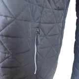 Marc New York Womens Black Quilted Hooded Coat Faux Fur Trim DownPockets Sz XL