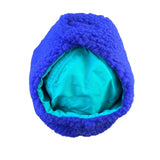 Columbia Mens Purple/Teal Shearling-Lined Winter Trapper Hat Fold-Up Earflaps