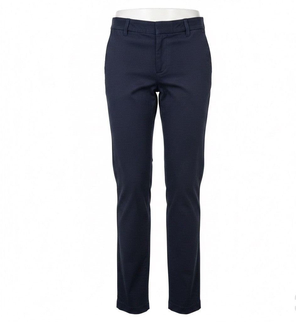 J. Crew Womens Black Cotton Stretch Slim Fit Dress Pants Classic Style Size 2