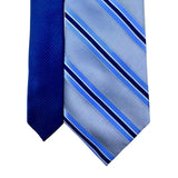 Tommy Hilfiger Mens Blue Striped 100% Silk Necktie Classic Style Office Wear
