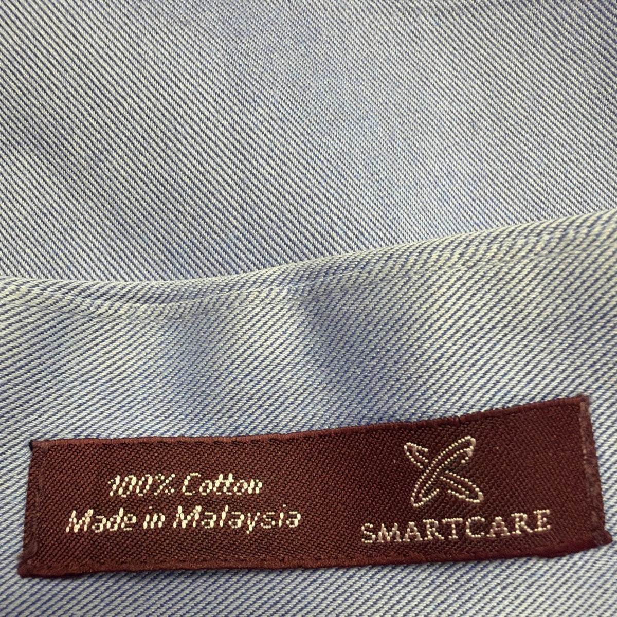 Nordstrom Mens Blue Cotton Long Sleeve Button-Up Shirt Size 15 1/2-33 Slim Fit