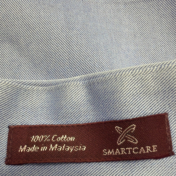Nordstrom Mens Blue Cotton Long Sleeve Button-Up Shirt Size 15 1/2-33 Slim Fit