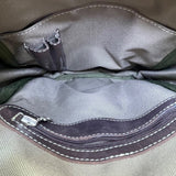 S Beyond Unisex Olive Canvas Adjustable Strap Leather Accents Crossbody Bag
