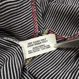 Nothing Matches Womens Multicolor Striped Acetate/Rayon/Linen Tunic Top 1