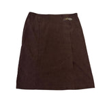 Dressbarn Womens Brown Knee Length Pencil Skirt With Buckle Size 20W  