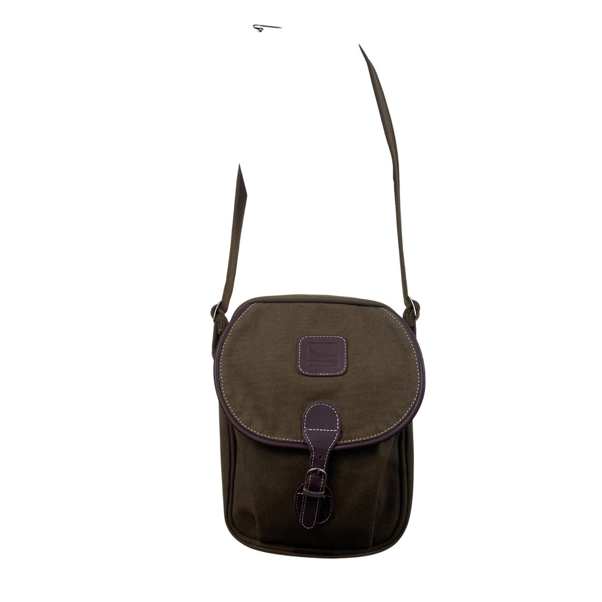 S Beyond Unisex Olive Canvas Adjustable Strap Leather Accents Crossbody Bag