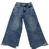 American Eagle Wide Leg Stretch Denim Jeans Womens Medium Wash Size 0