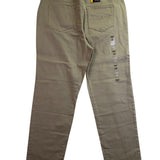 Style & Co Womens Khaki Slim Leg Tummy Control High Rise Pants Size 16P