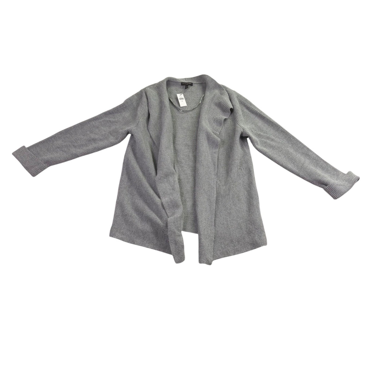 Banana Republic Womens Gray Knitted Cardigan Sweater Open Front Size XL