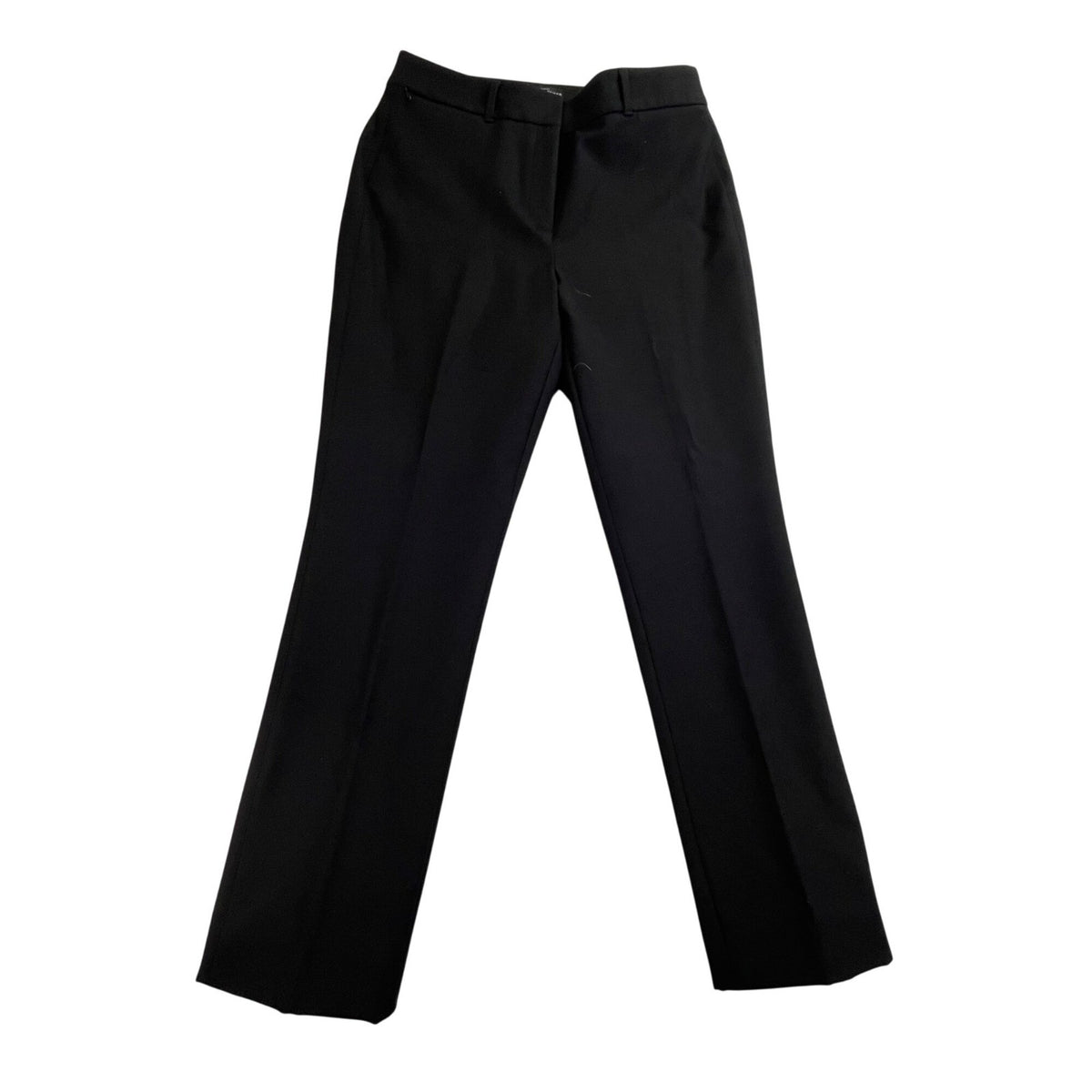 White House Black Market Women Black Cotton/Polyester Slim Trousers Pants Size 6