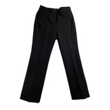White House Black Market Women Black Cotton/Polyester Slim Trousers Pants Size 6