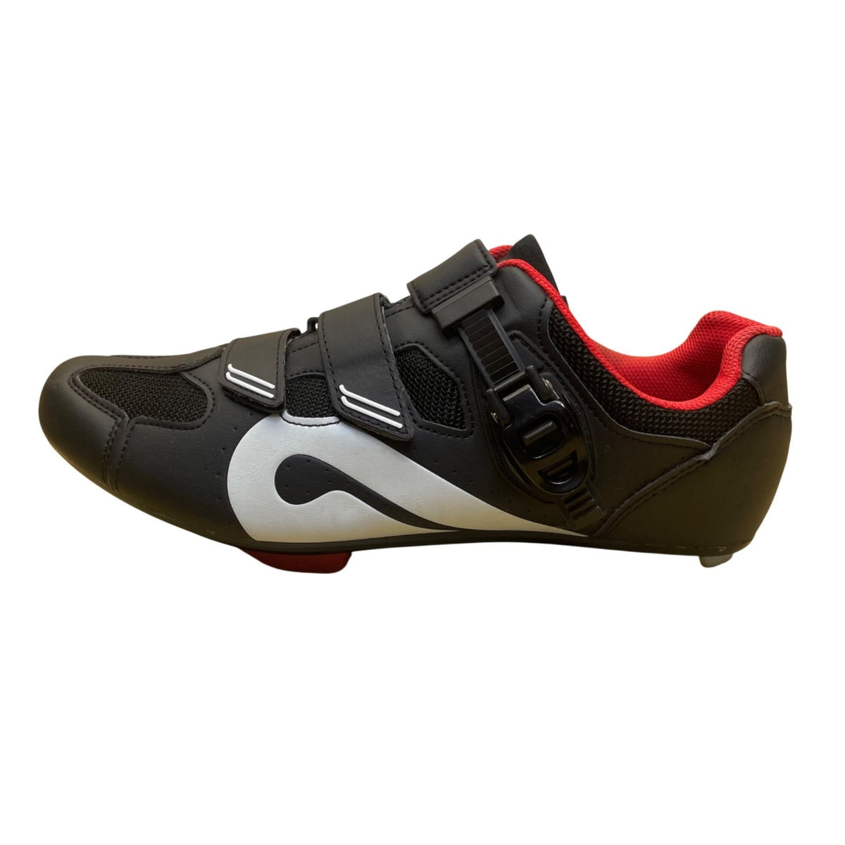 Peloton Men’s Black & Red Ratchet Closure Strap Cycling Cleats Shoes Size 45