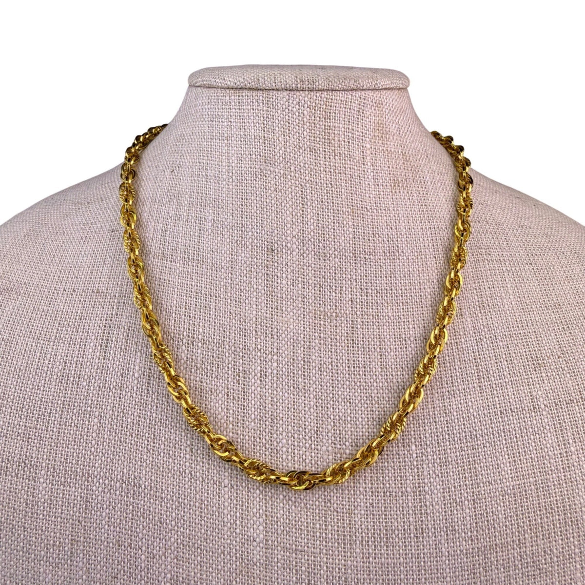 Monet Womens Gold Tone Metal Rope Chain Necklace Long Toggle Clasp