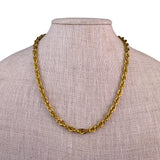 Monet Womens Gold Tone Metal Rope Chain Necklace Long Toggle Clasp