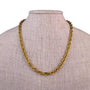 Monet Womens Gold Tone Metal Rope Chain Necklace Long Toggle Clasp