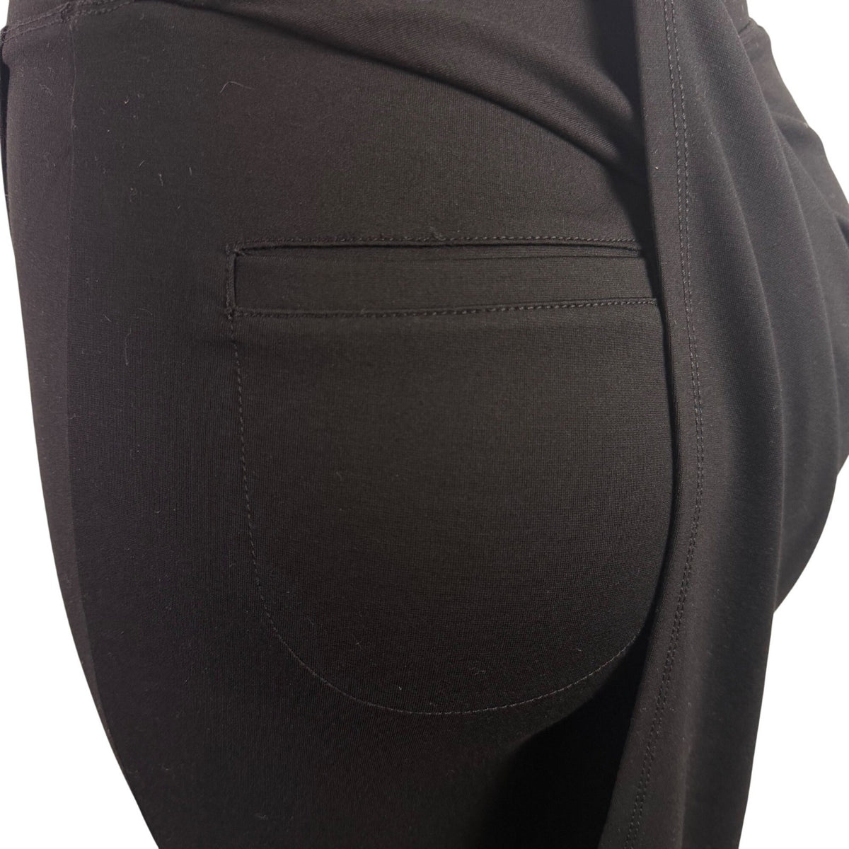 Betabrand Women’s Black Rayon/Nylon/Elastane Cropped Yoga Dress Pants Size M