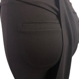 Betabrand Women’s Black Rayon/Nylon/Elastane Cropped Yoga Dress Pants Size M