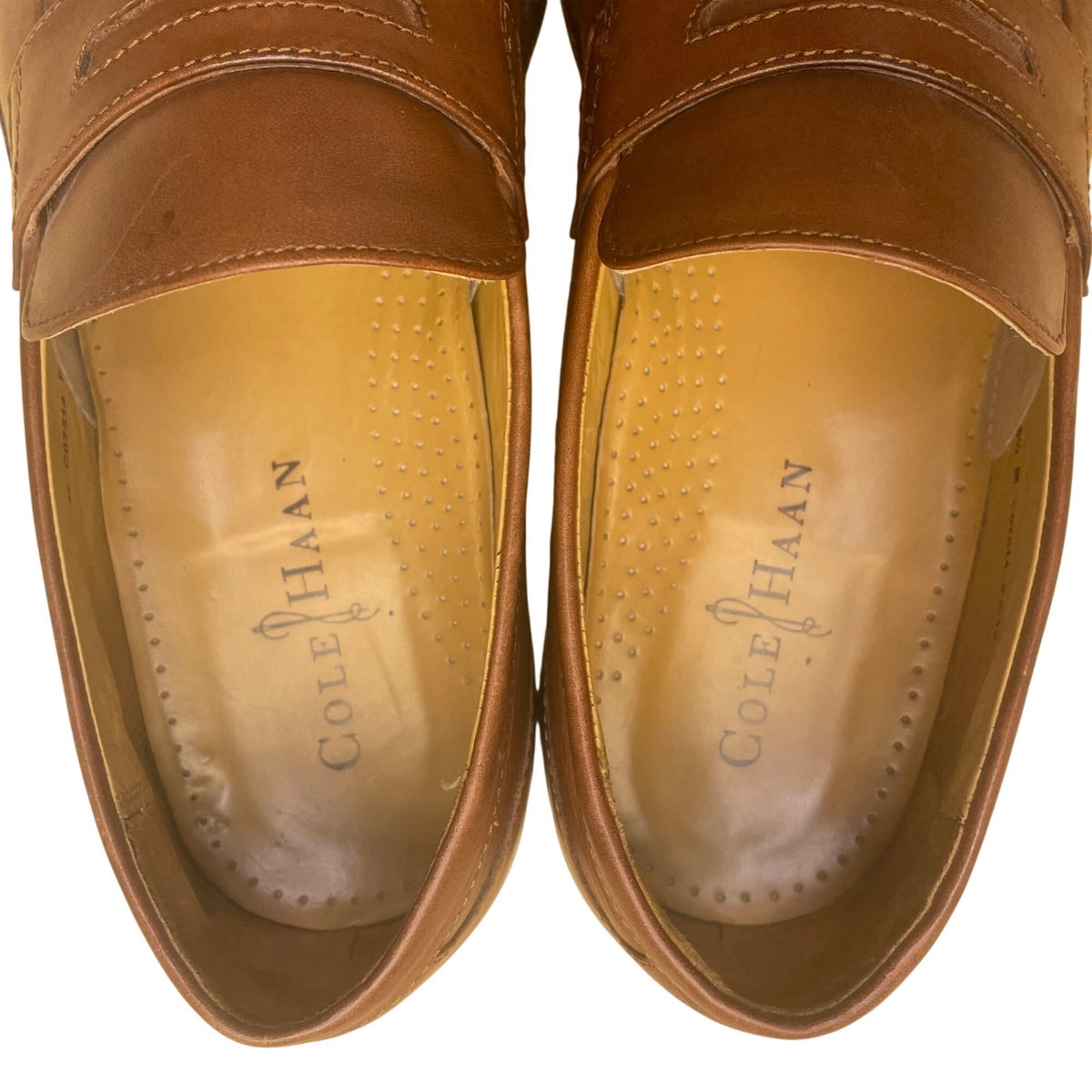 Cole Haan Men’s Brown Leather Penny Loafers Casual Slip-On Dress Shoes Size 8.5M