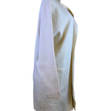 Anrabess Womens Beige Open Front Longline Cardigan Coat Pockets