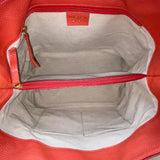 Mark & Graham Women’s Red Leather Gold BCB Initial Details Tote Bag Size L