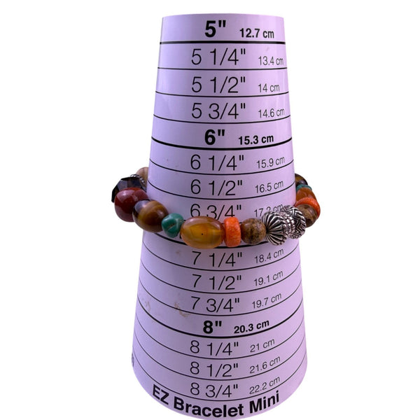 Sincerely Southwest Womens Multi-Color Natural Stone Necklace & Bracelet Set