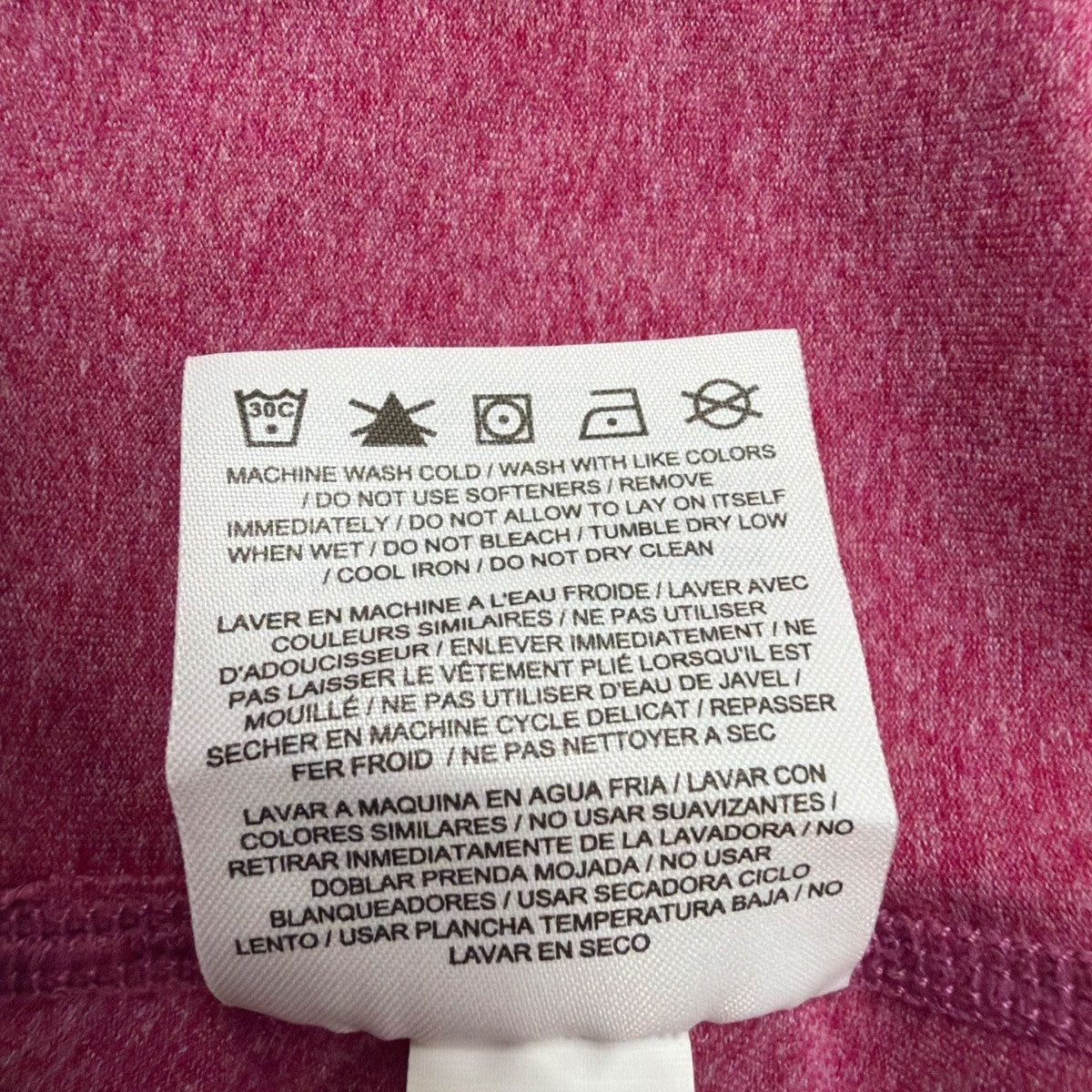 Nike Womens Pink Dri-Fit 3/4 Sleeve Zip Pullover Workout Shirt Sz  XL