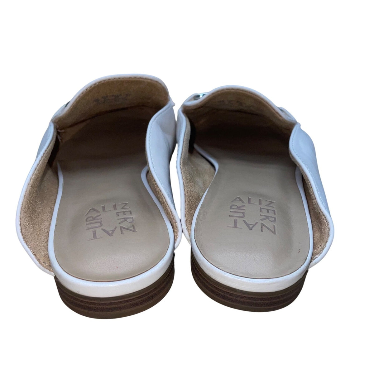 Naturalizer Women’s White Man-Made Slip-On Loafers Kayden Mule Size 7.5W