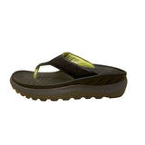 Men’s Black & Green Synthetic Restore Orthotic Flip-Flop Sandals Size 8