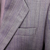 Saint Laurent Mens Gray Wool Pinstripe Blazer & Pants Suit Classic Fit